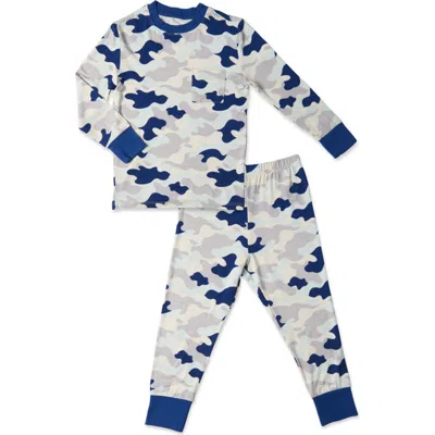 Everly Grey Emerson Fitted Long Sleeve 2-piece Pajamas In Multi
