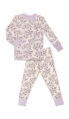 Everly Grey Babies'  Emerson Fitted Long Sleeve 2-piece Pajamas In Pink