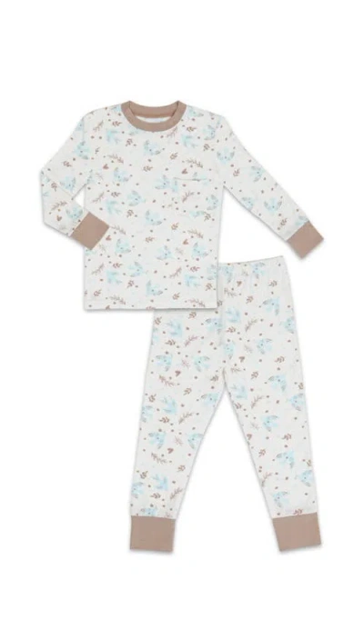 Everly Grey Babies'  Emerson Fitted Long Sleeve 2-piece Pajamas In Blue