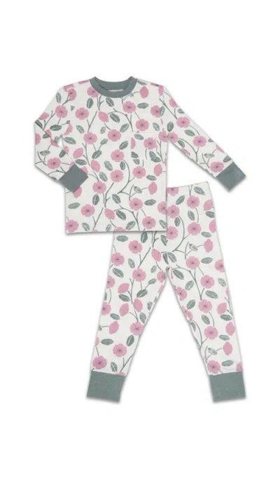 Everly Grey Babies'  Emerson Fitted Long Sleeve 2-piece Pajamas In Pink
