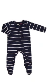 Everly Grey Kids'  Jersey Long Sleeve Footie In Blue