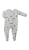 Everly Grey Kids'  Jersey Long Sleeve Footie In Gray