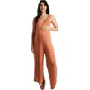 Everly Grey Luana During & After Maternity/nursing Romper In Brown