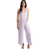 Everly Grey Luana Jersey Maternity/nursing Romper In Purple