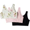 Everly Grey Paisley During & After 3-piece Maternity/nursing Sleep Bras In Multi
