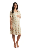 Everly Grey Rosa Jersey Maternity Hospital Gown In Gray