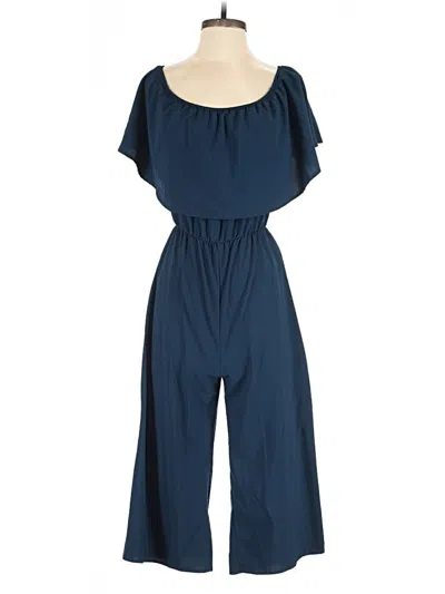 Pre-owned Everly Jumpsuit In Blue
