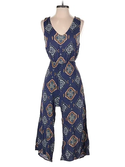 Pre-owned Everly Jumpsuit In Blue