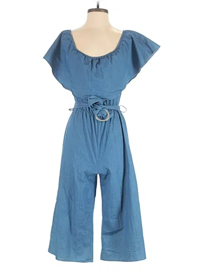 Pre-owned Everly Jumpsuit In Blue