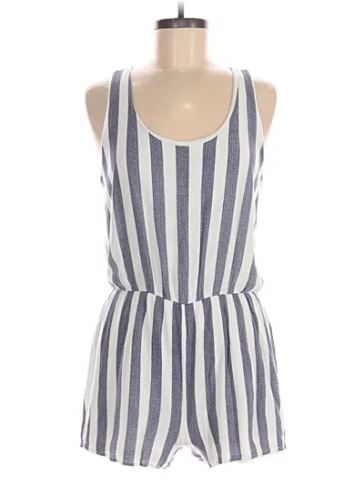 Pre-owned Everly Romper In Blue