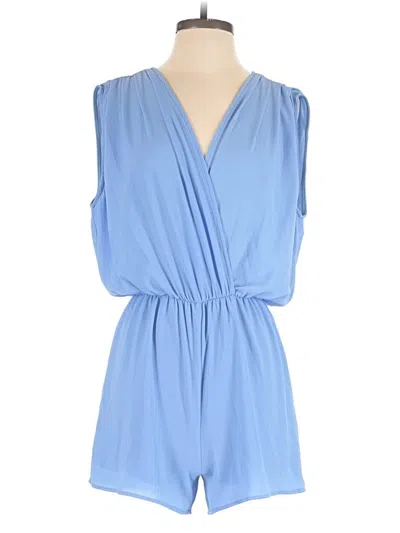 Pre-owned Everly Romper In Blue