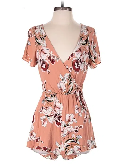 Pre-owned Everly Romper In Orange