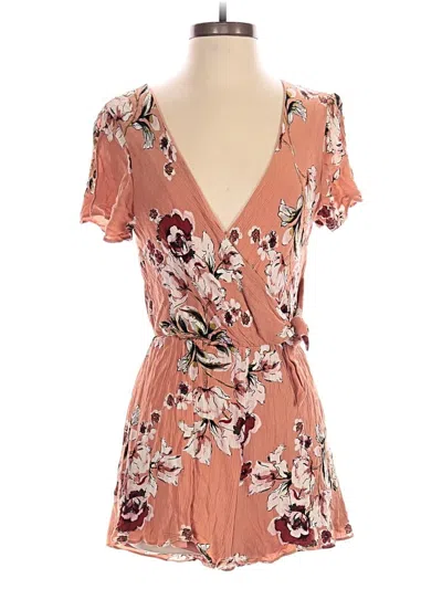 Pre-owned Everly Romper In Pink