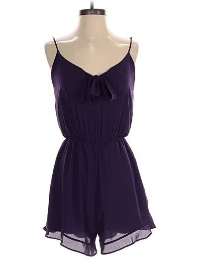 Pre-owned Everly Romper In Purple