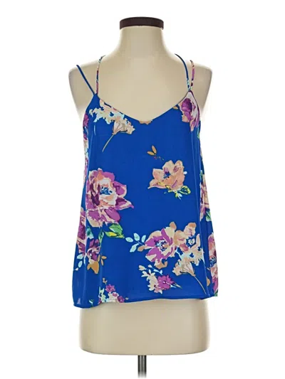 Pre-owned Everly Sleeveless Blouse In Blue