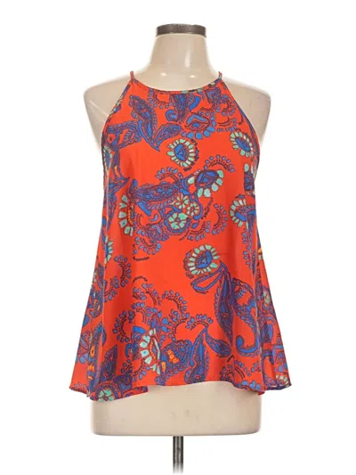 Pre-owned Everly Sleeveless Blouse In Orange