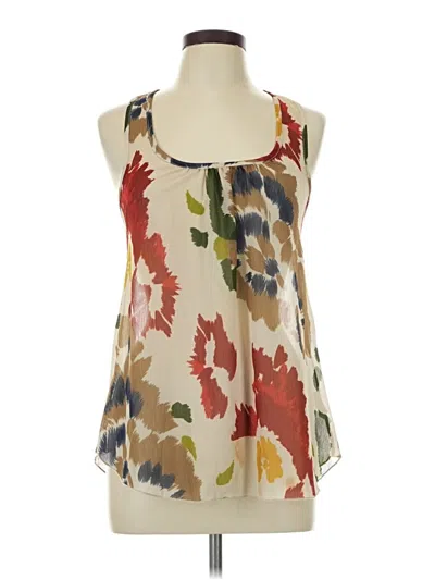 Pre-owned Everly Sleeveless Blouse In White