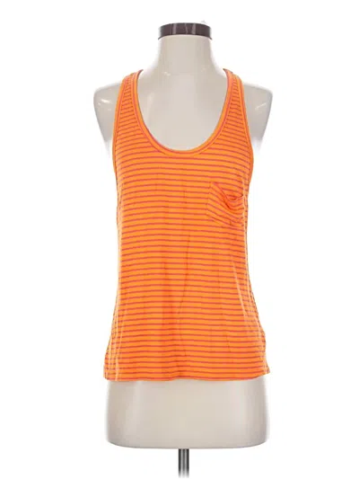 Pre-owned Everly Tank Top Orange Halter Neckline Tops