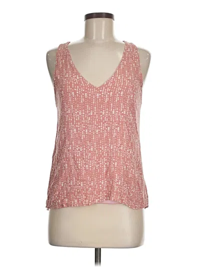 Pre-owned Everly Tank Top Red Plunge Neckline Tops