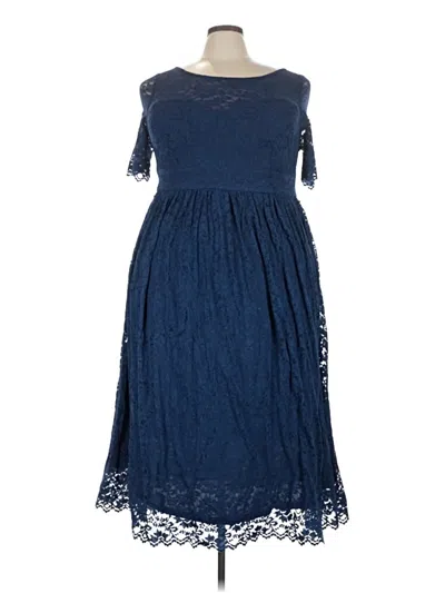 Pre-owned Ever-pretty Cocktail Dress In Blue
