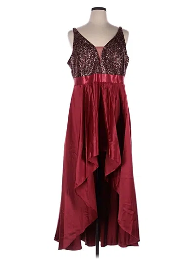 Pre-owned Ever-pretty Cocktail Dress In Burgundy
