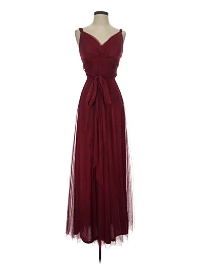 Pre-owned Ever-pretty Cocktail Dress In Burgundy