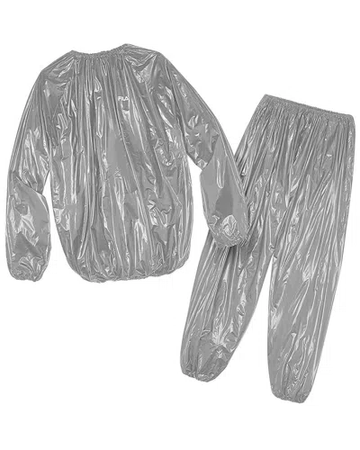 Evertone 2pc Unisex Neoprene Sauna Workout Burning Fat Set In Silver