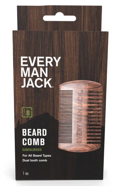 Every Man Jack Beard Comb In Brown
