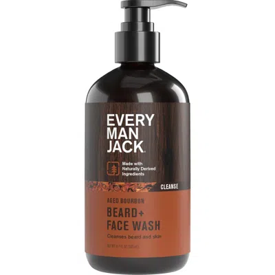 Every Man Jack Beard + Face Wash Aged Bourbon In Transparent