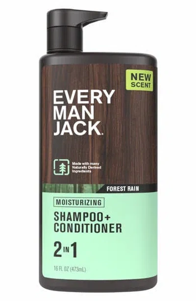Every Man Jack Forest Rain 2-in-1 Moisturizing Shampoo + Conditioner In Transparent
