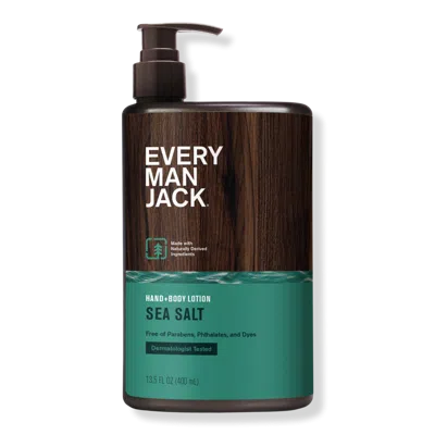 Every Man Jack Sea Salt Men's Hydrating Hand & Body Lotion