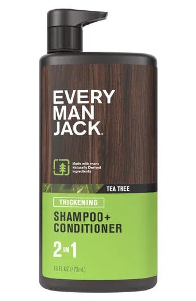 Every Man Jack Tea Tree 2-in-1 Shampoo & Conditioner In Transparent