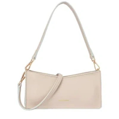 Every Other 12003 V Top Crossbody Shoulder Bag In Taupe In Brown