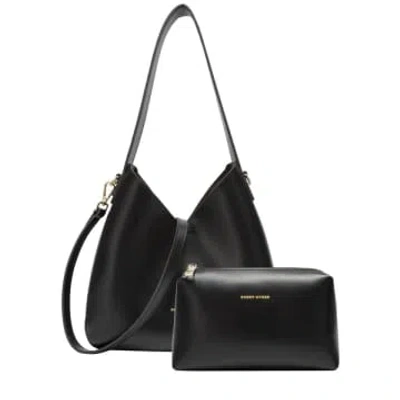 Every Other Bags Every Other Large Short & Long Strap Slouch Shoulder Bag In Black