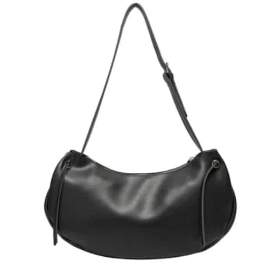 Every Other Bags Single Strap Large Slouch Zip Shoulder Bag In Black