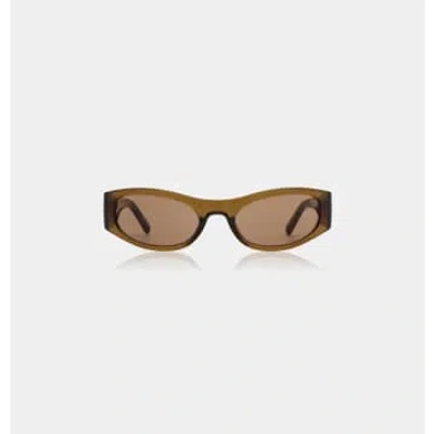 Every Thing We Wear A.kjæbede Gust Sunglasses Smoke Transparent In Brown