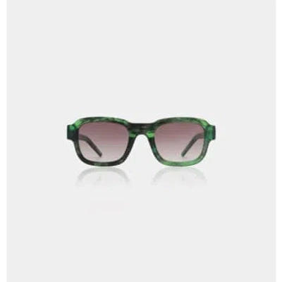 Every Thing We Wear A.kjæbede Halo Sunglasses Green Marble Sunnies