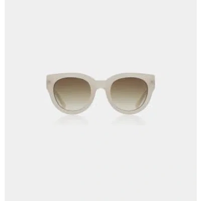 Every Thing We Wear A.kjæbede Lilly Sunglasses Cream Bone Sunnies In Neutrals