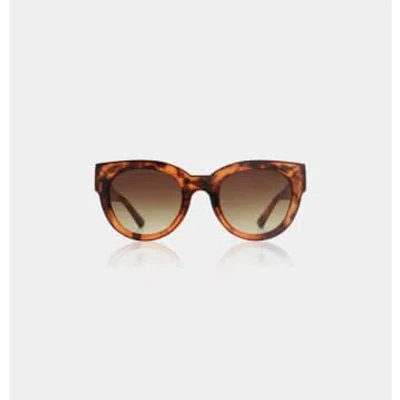 Every Thing We Wear A.kjæbede Lilly Sunglasses Havana Sunnies In Brown
