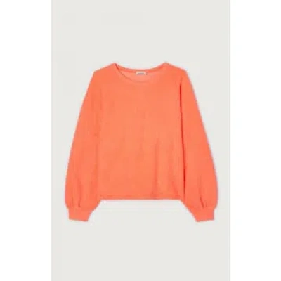 Every Thing We Wear American Vintage Bobbypark Sweater Towelling Orange Flouro Organic Cotton