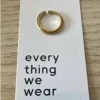EVERY THING WE WEAR ETWW 18K GOLD PLATED RING DOUBLE LAYER
