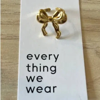 Every Thing We Wear Etww Bow Knot Ring Gold Plated
