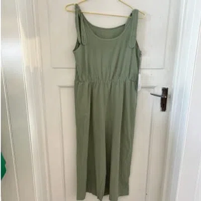 Every Thing We Wear Etww Cotton Dungarees One Size Sage Green