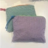 EVERY THING WE WEAR ETWW MAKE UP BAG WASH COSMETIC PURSE GINGHAM CHECK ZIP