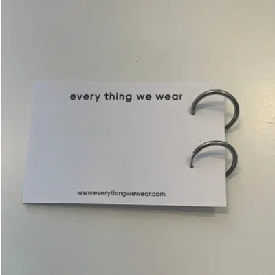 Every Thing We Wear Etww Sterling Silver Hoop Earrings 16mm In Metallic