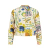EVERY THING WE WEAR OBJECT MARTHA LONG SLEEVE PRINTED SHIRT SANDSHELL MULTI COLOUR