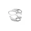 Every Wave Women's Petal - Teardrop Openwork Sterling Silver Ring In Silver