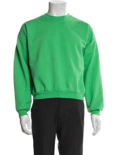 Pre-owned Everybody.world Crew Neck Long Sleeve Sweatshirt In Green