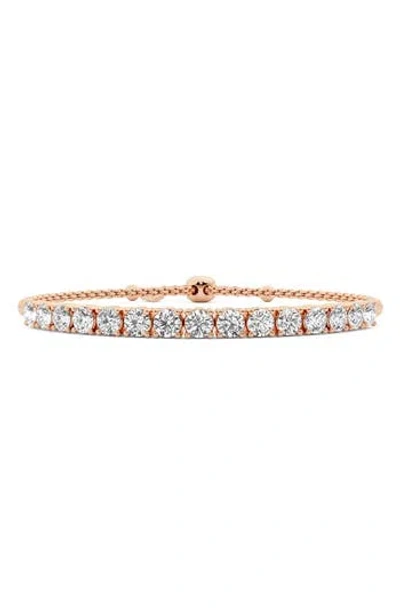 Everyday By Hautecarat Lab Grown Diamond Adjustable Tennis Bracelet In Gold