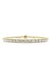 Everyday By Hautecarat Lab Grown Diamond Adjustable Tennis Bracelet In Gold